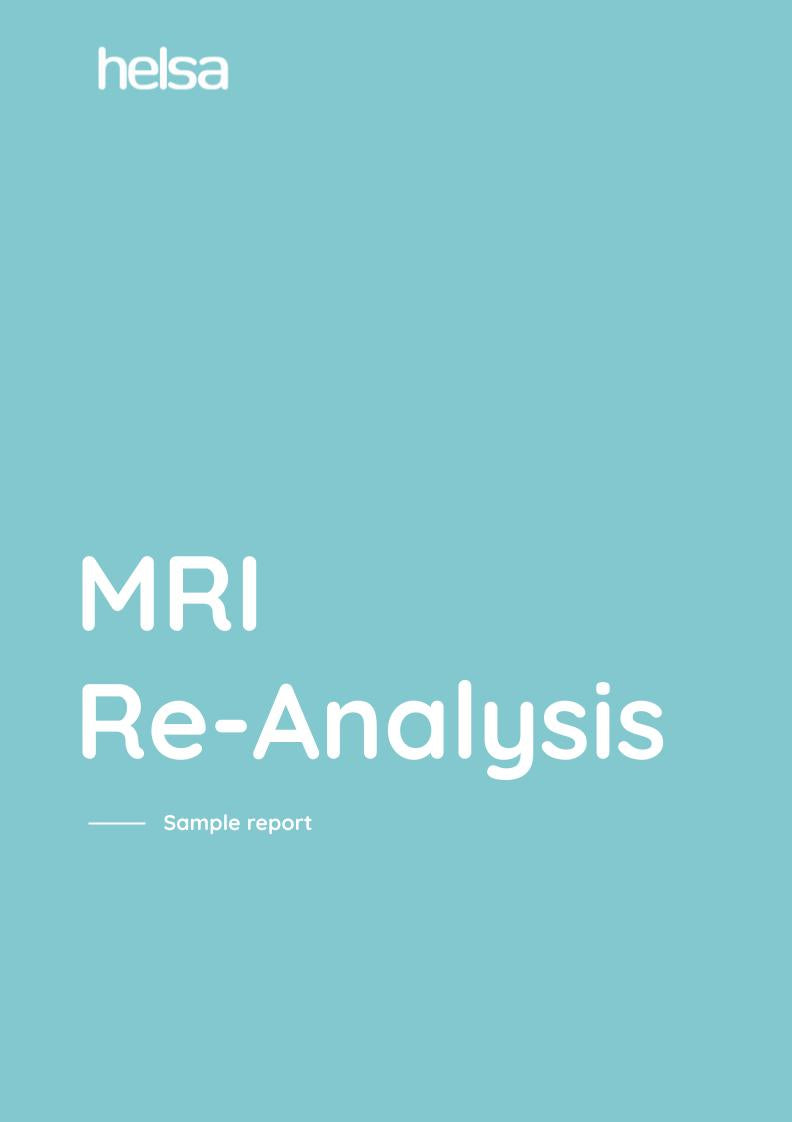 Comprehensive MRI Re-Analysis & Report